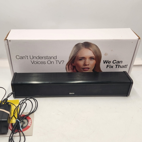 Zvox Accuvoice AV203 TV Speaker 6 Level No Remote Wall Mount Or Shelf Black - Picture 12 of 15